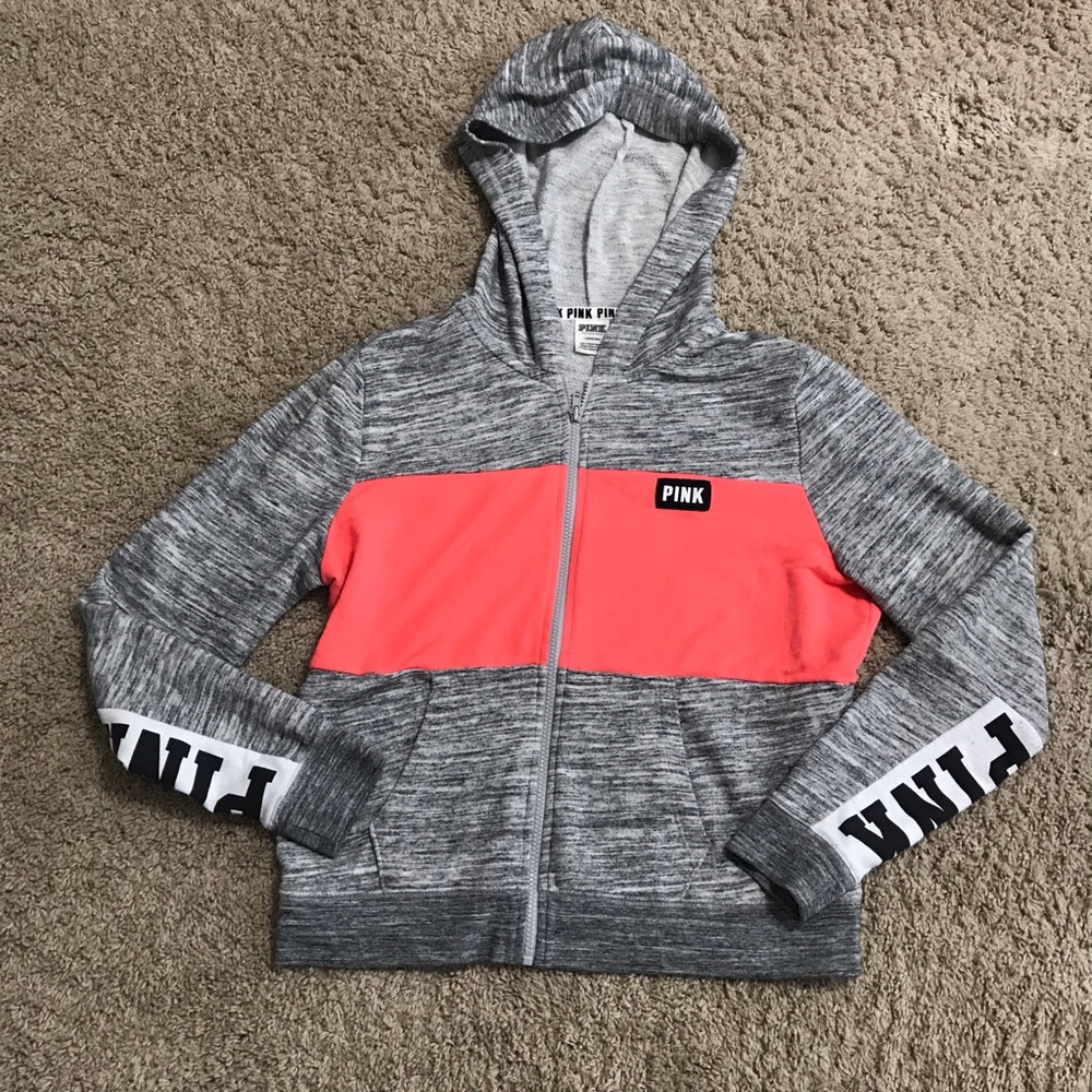 PINK Super Soft Color-Block Hoodie!